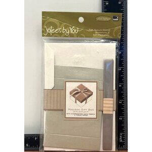 Jolees Boutique Madison Silver Gift Box With Satin Ribbon& Tissue Paper JS050302